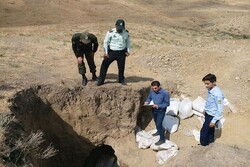Iron Age pottery recovered from excavators in northern Iran